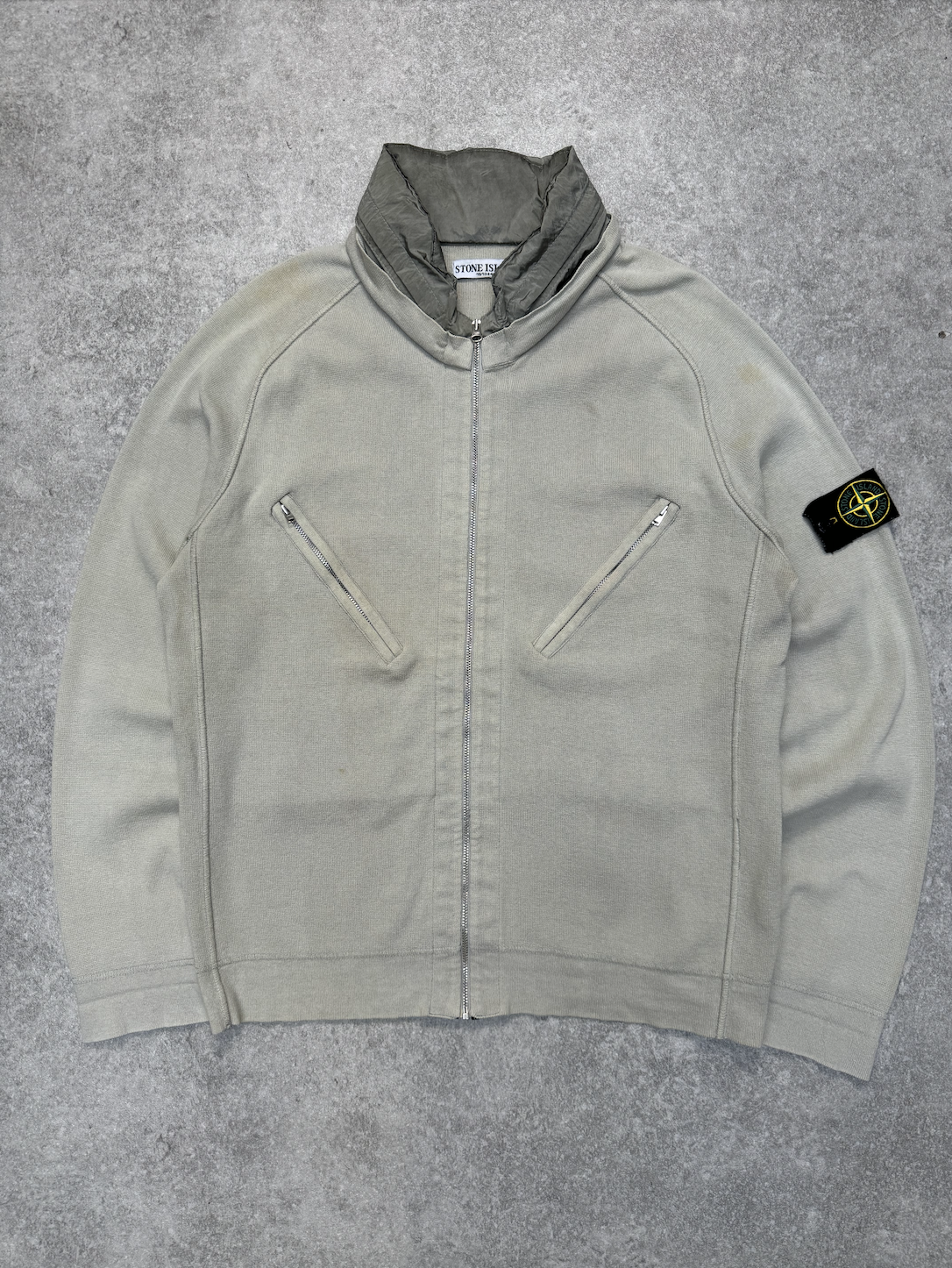 Stone Island S/S 2009 Nylon Hooded Zip Up Sweater