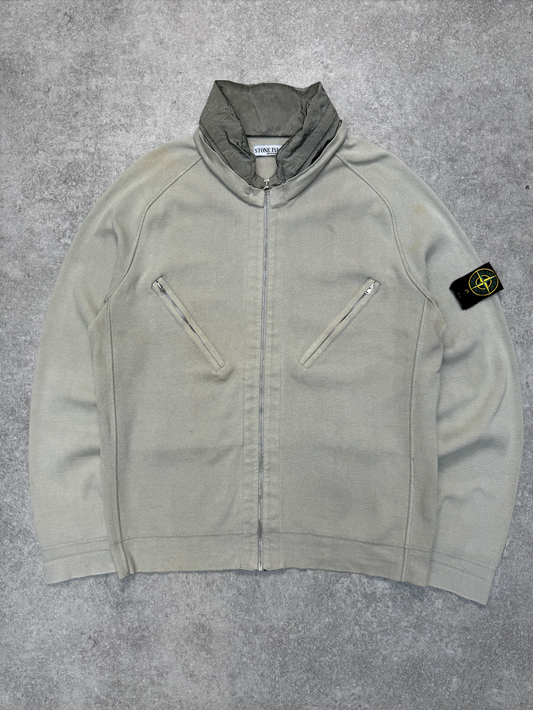 Stone Island S/S 2009 Nylon Hooded Zip Up Sweater