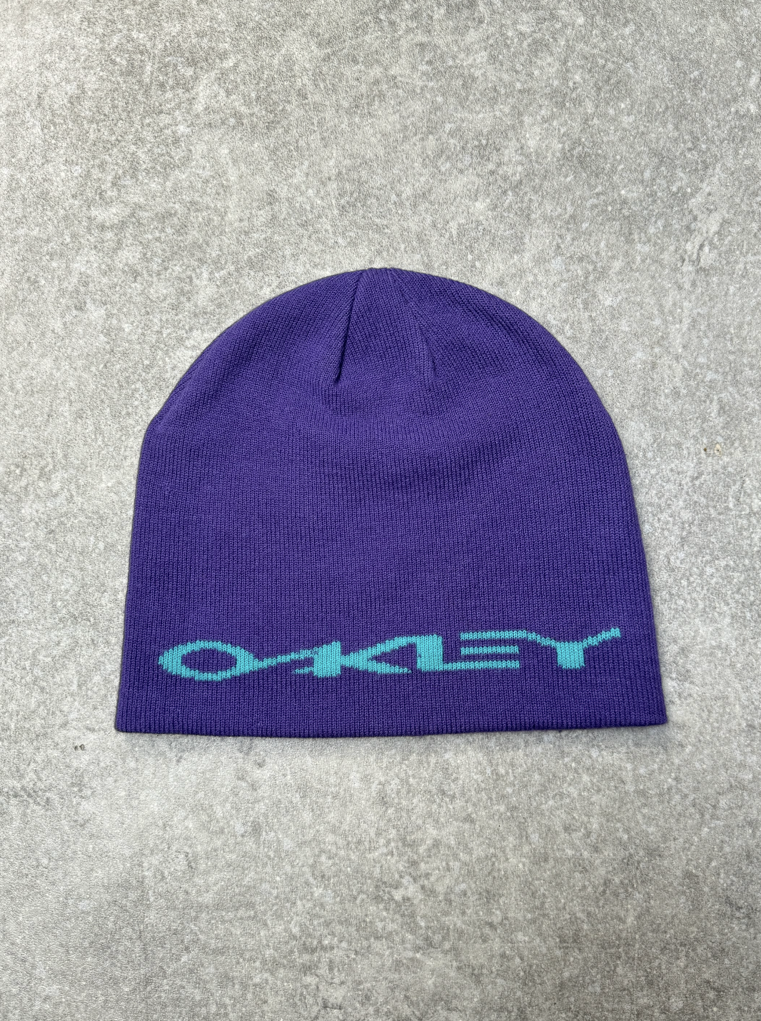 Oakley Purple Spellout Beanie