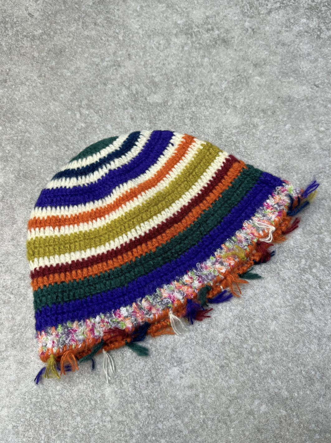 Mixed Stripe Knit Beanie