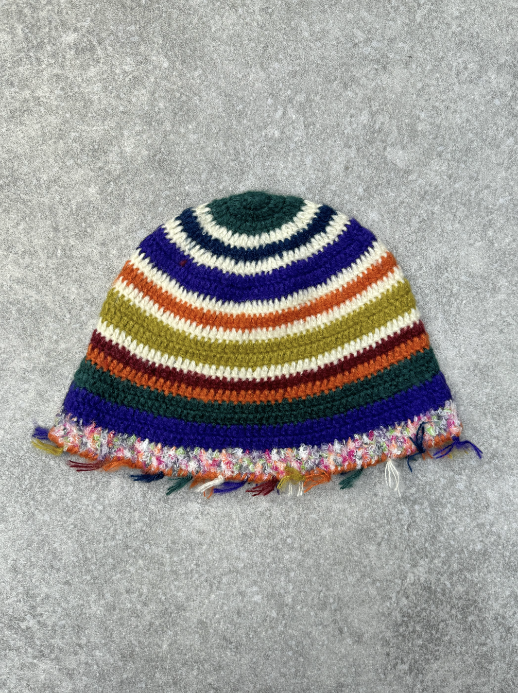 Mixed Stripe Knit Beanie