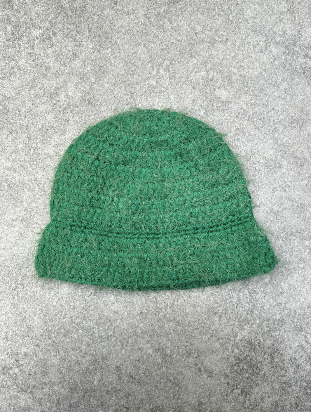 Mohair Green Bucket Hat