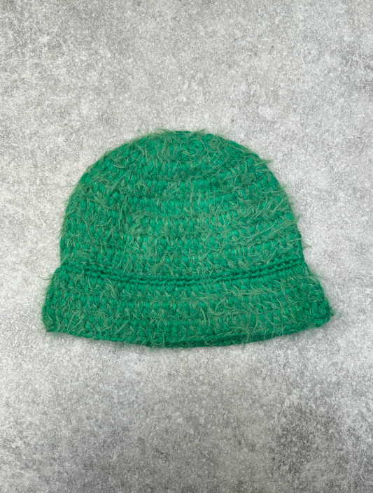 Mohair Green Bucket Hat