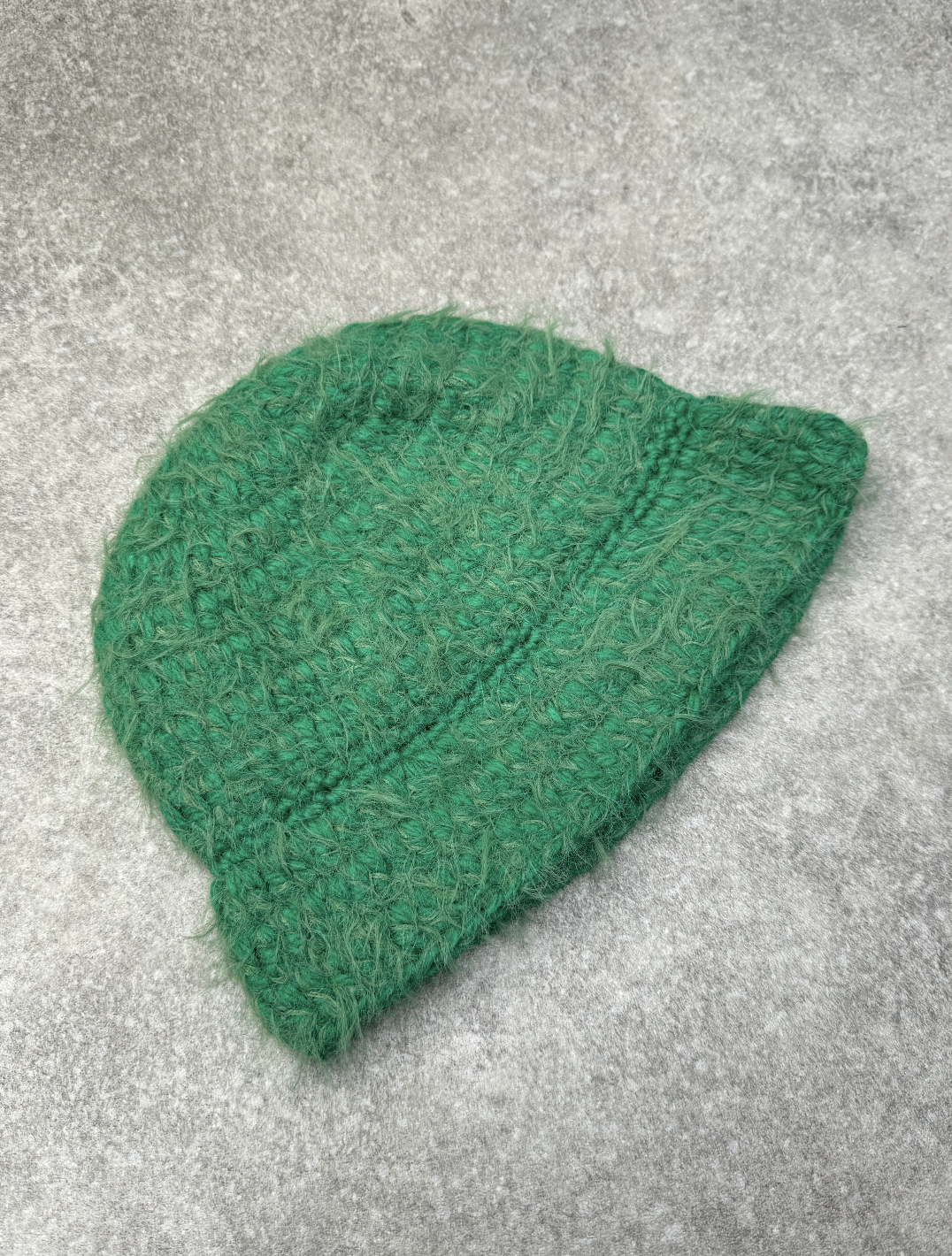 Mohair Green Bucket Hat