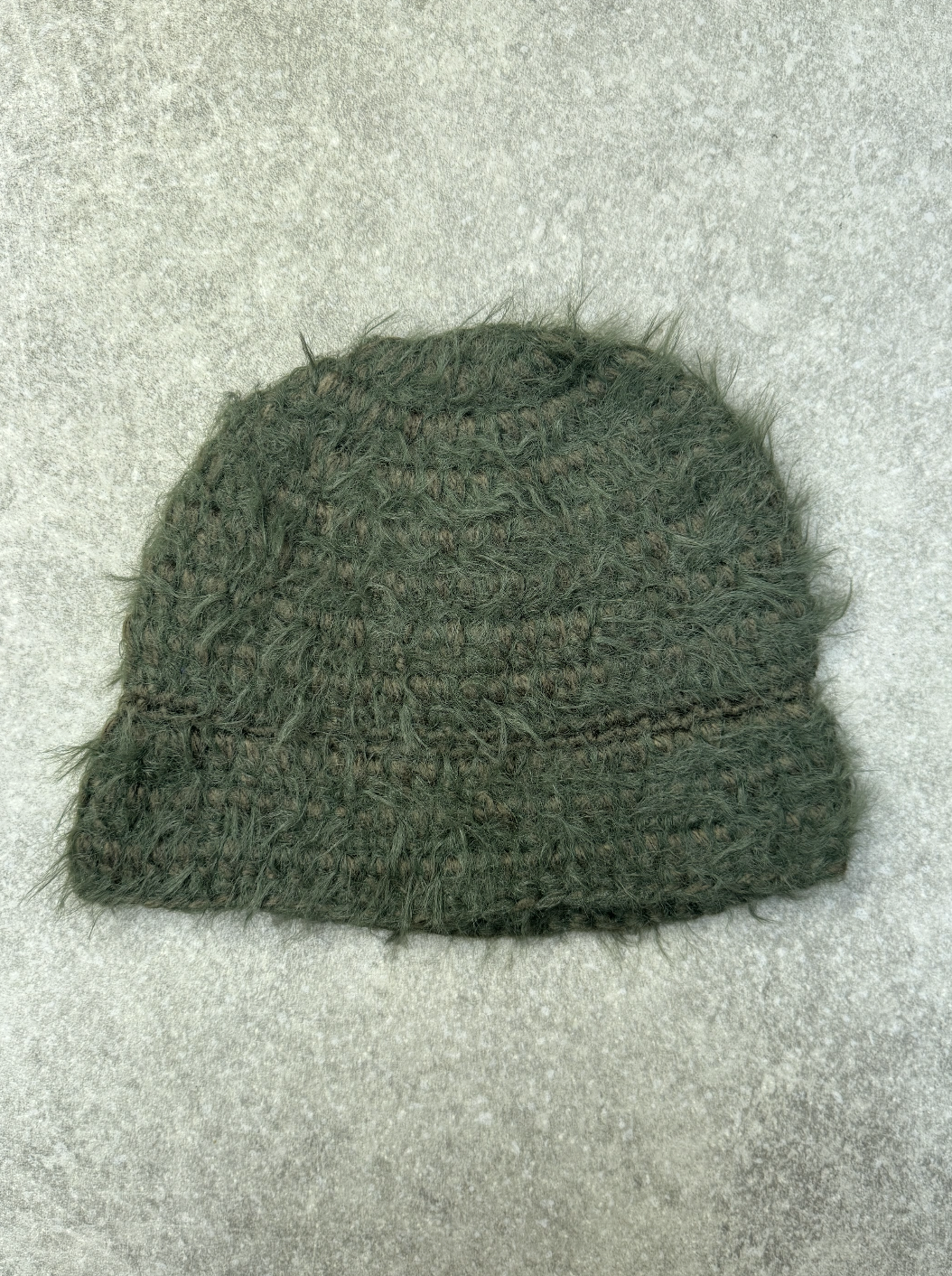 Mohair Forest Green Bucket Hat