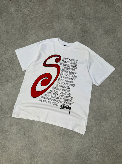 Stussy Spellout Poem Tee