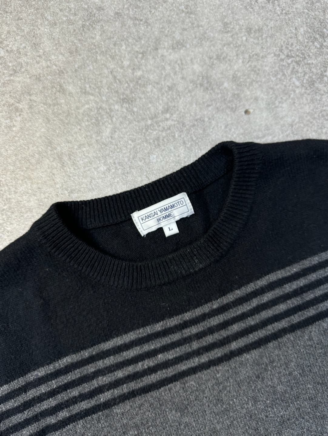 Kandai Yamamoto Gradient Crewneck Wool Sweater