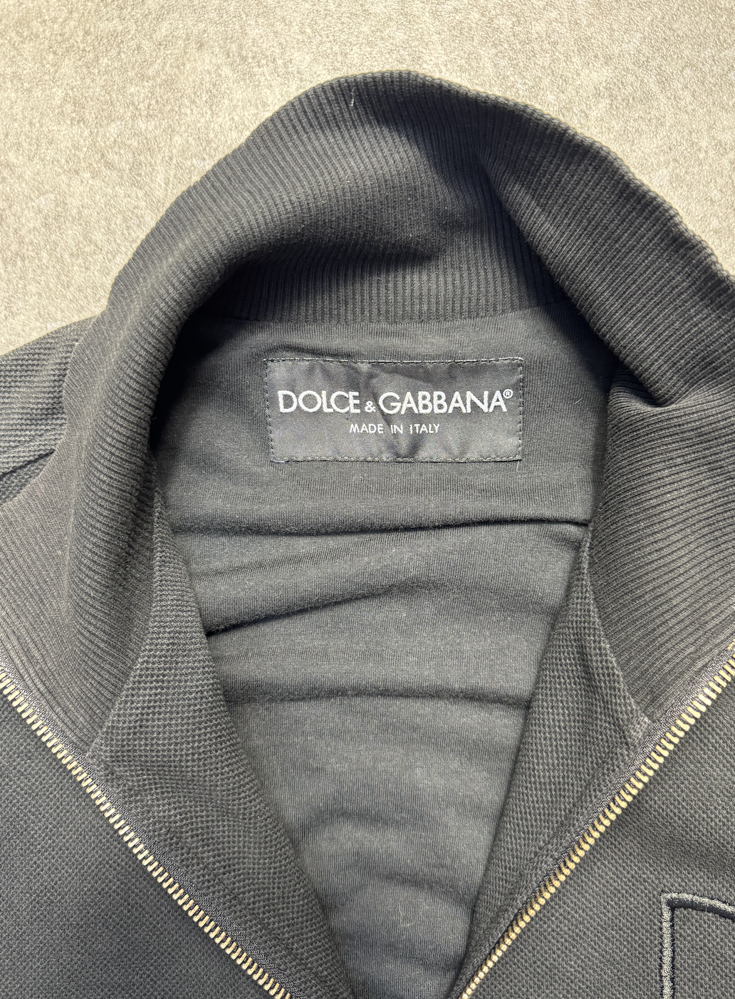 Dolce & Gabbana Logo Embroidered Full-Zip Jacket