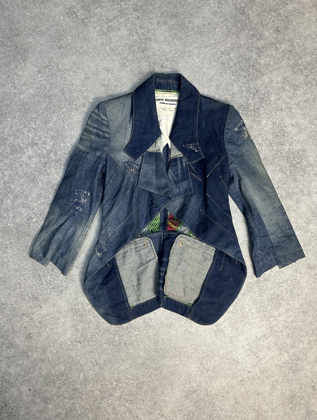 S/S 2009 Runway Junya Watanabe x Comme des Garcons Flared Patchwork Denim Jacket