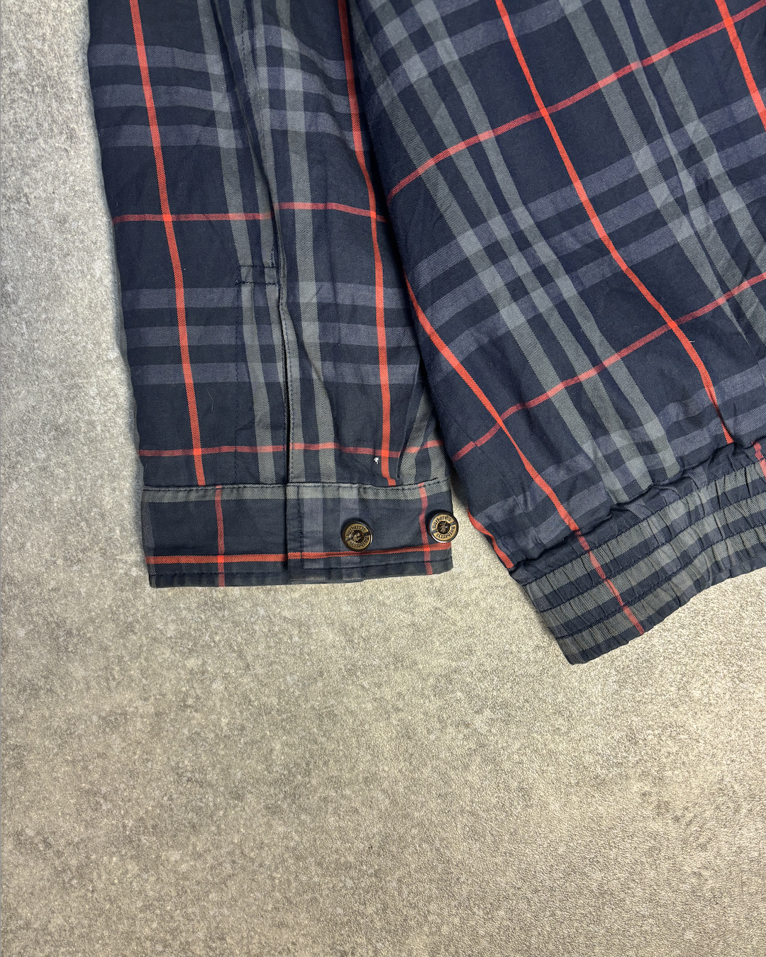 Burberry Nova Check Full-Zip Harrington Jacket