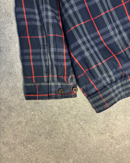 Burberry Nova Check Full-Zip Harrington Jacket