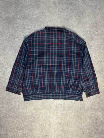 Burberry Nova Check Full-Zip Harrington Jacket