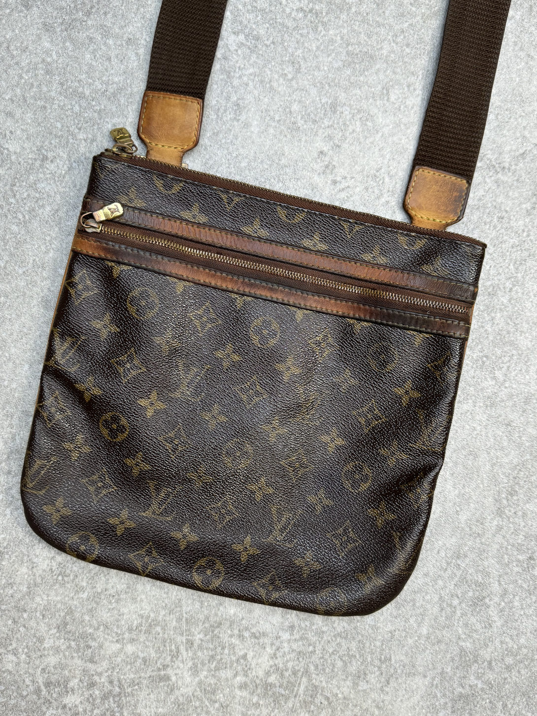 Louis Vuitton Monogram Leather Side Bag