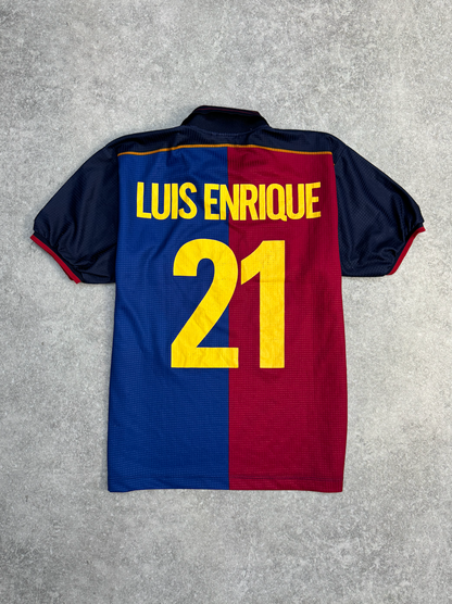 1999/2000 F.C. Barcelona 'Luis Enrique 21' Centanary Football Shirt