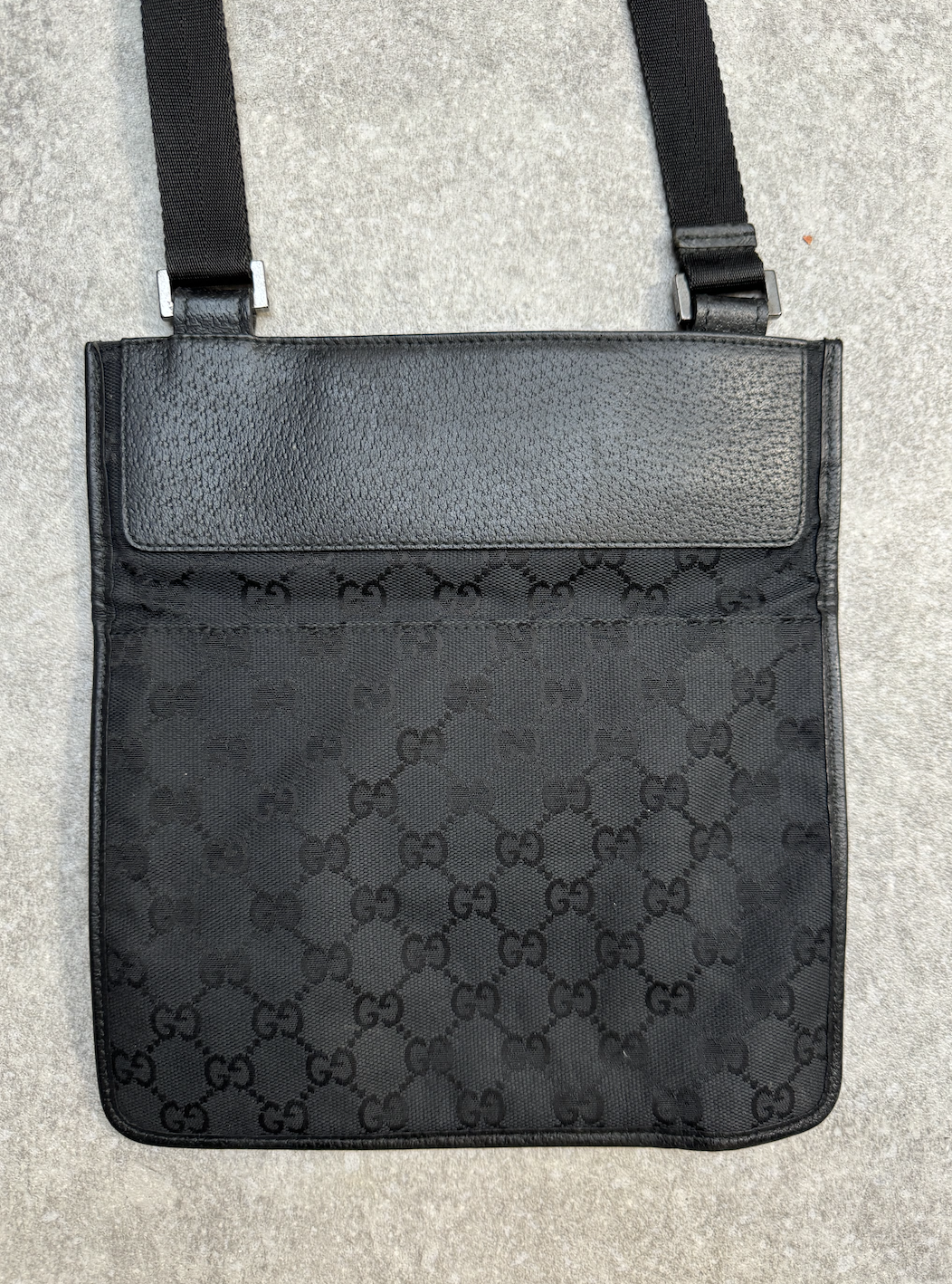 Gucci Canvas Monogram Side Bag