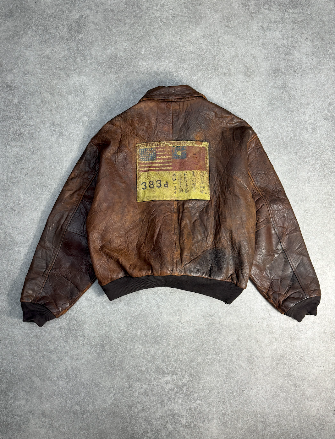 Avirex 80s Leather Bomber Jacket