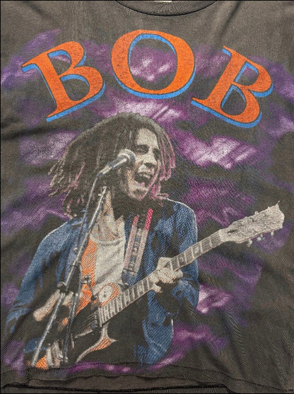 90s Bob Marley Double-Sided Graphic Single Stich Tee