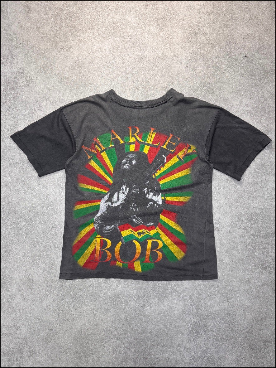 90s Bob Marley Double-Sided Graphic Single Stich Tee