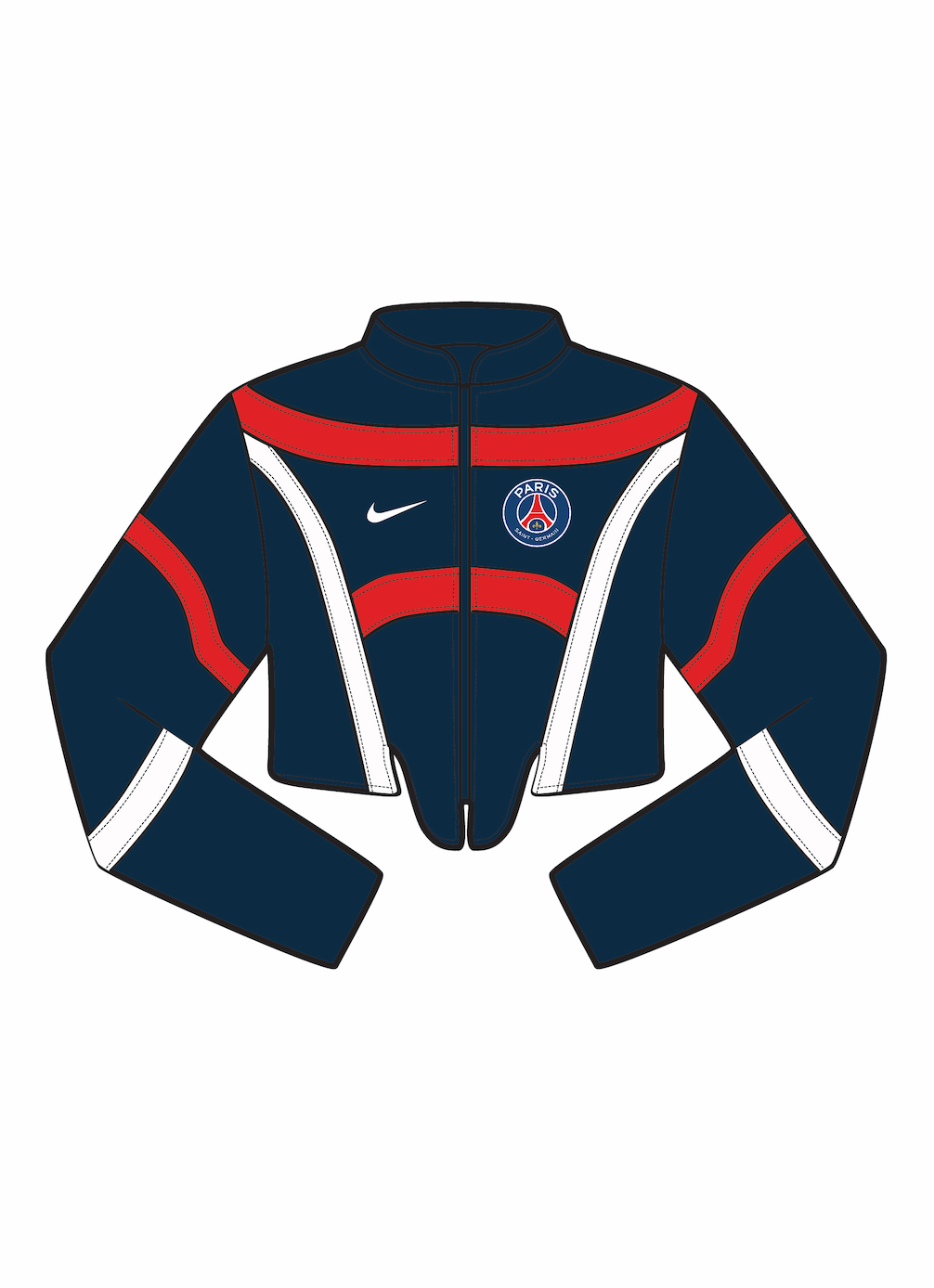 VT Rework : Custom Order - Football Rework Jacket | Extra Small, Multicoloured