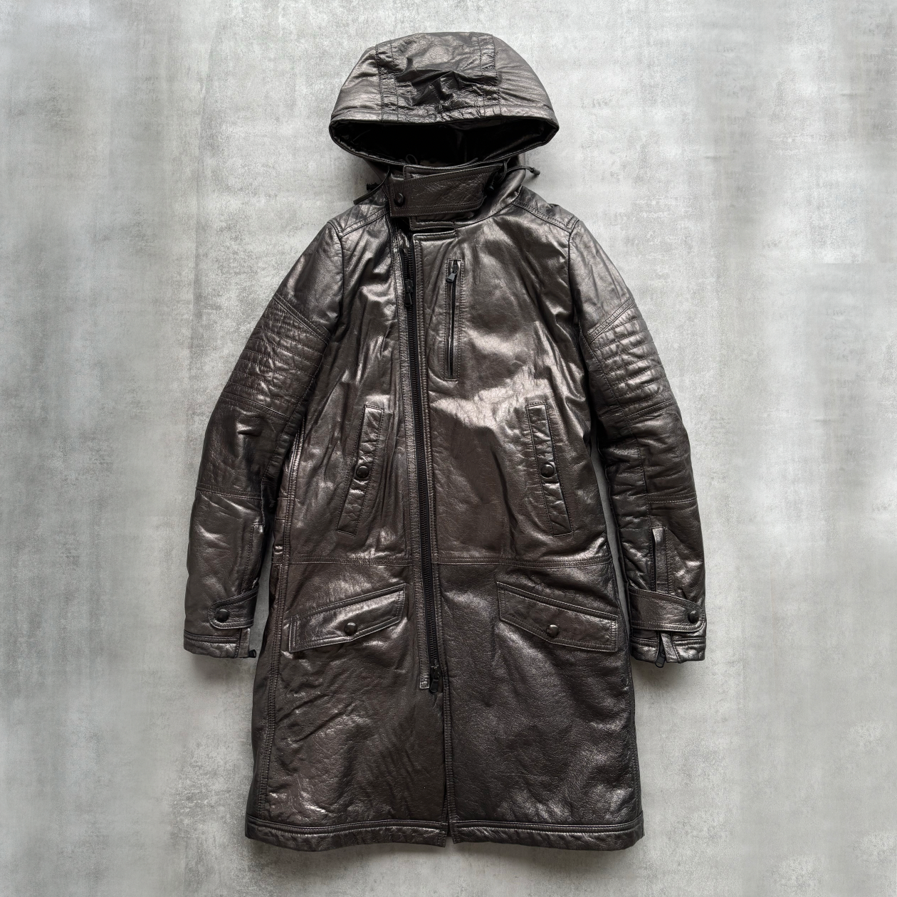 DIESEL BLACK GOLD FW14 LEATHER COAT | O/S, Multicoloured