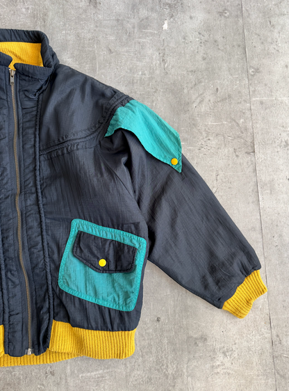1980s Kansai Yamamoto Panelled Multi Blouson | Large, Multicoloured