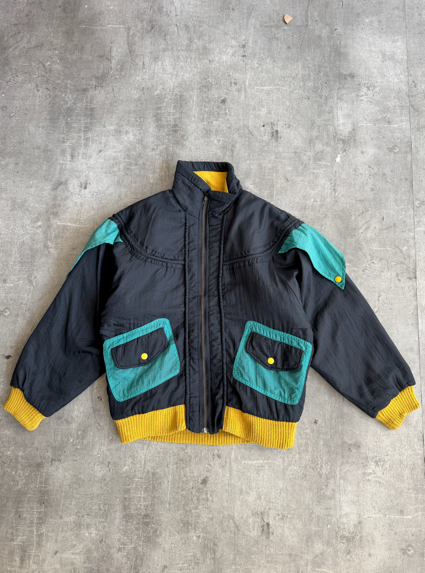 1980s Kansai Yamamoto Panelled Multi Blouson | Large, Multicoloured