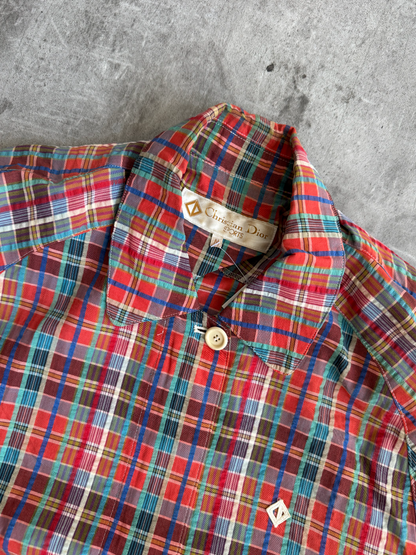 1980s Christian Dior Sports Red Check Blouson | Medium, Multicoloured
