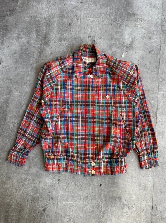 1980s Christian Dior Sports Red Check Blouson | Medium, Multicoloured