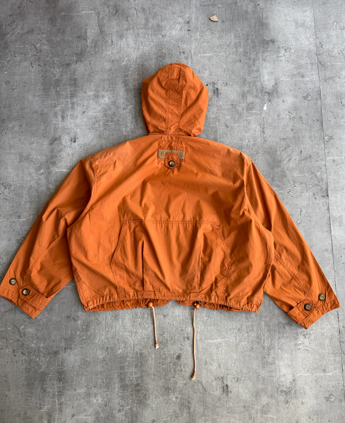 HALF Burnt Orange Cropped Utility Jacket | Large, Multicoloured