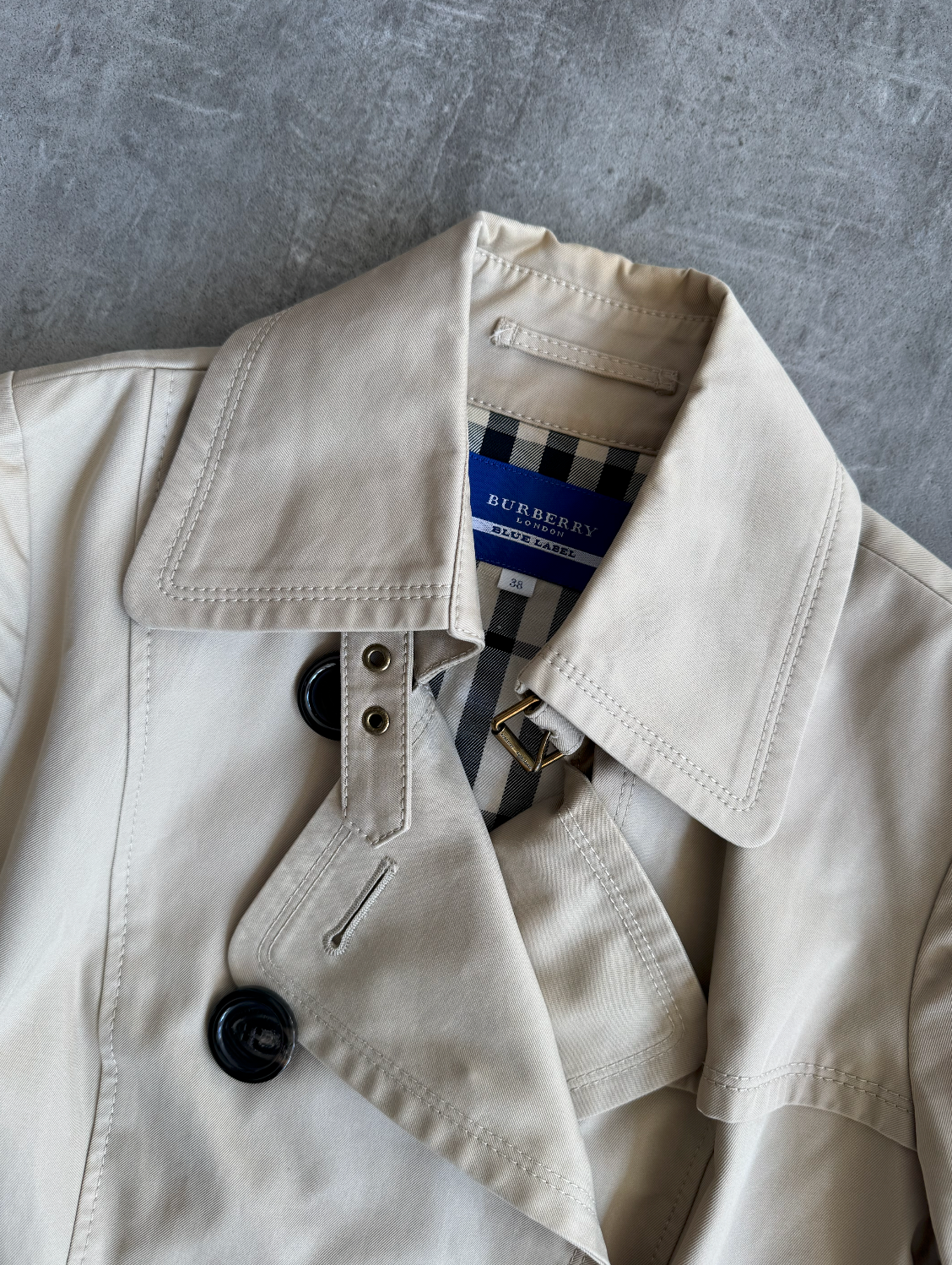 Burberry Beige Nova Lined Half Trenchcoat | Medium, Multicoloured