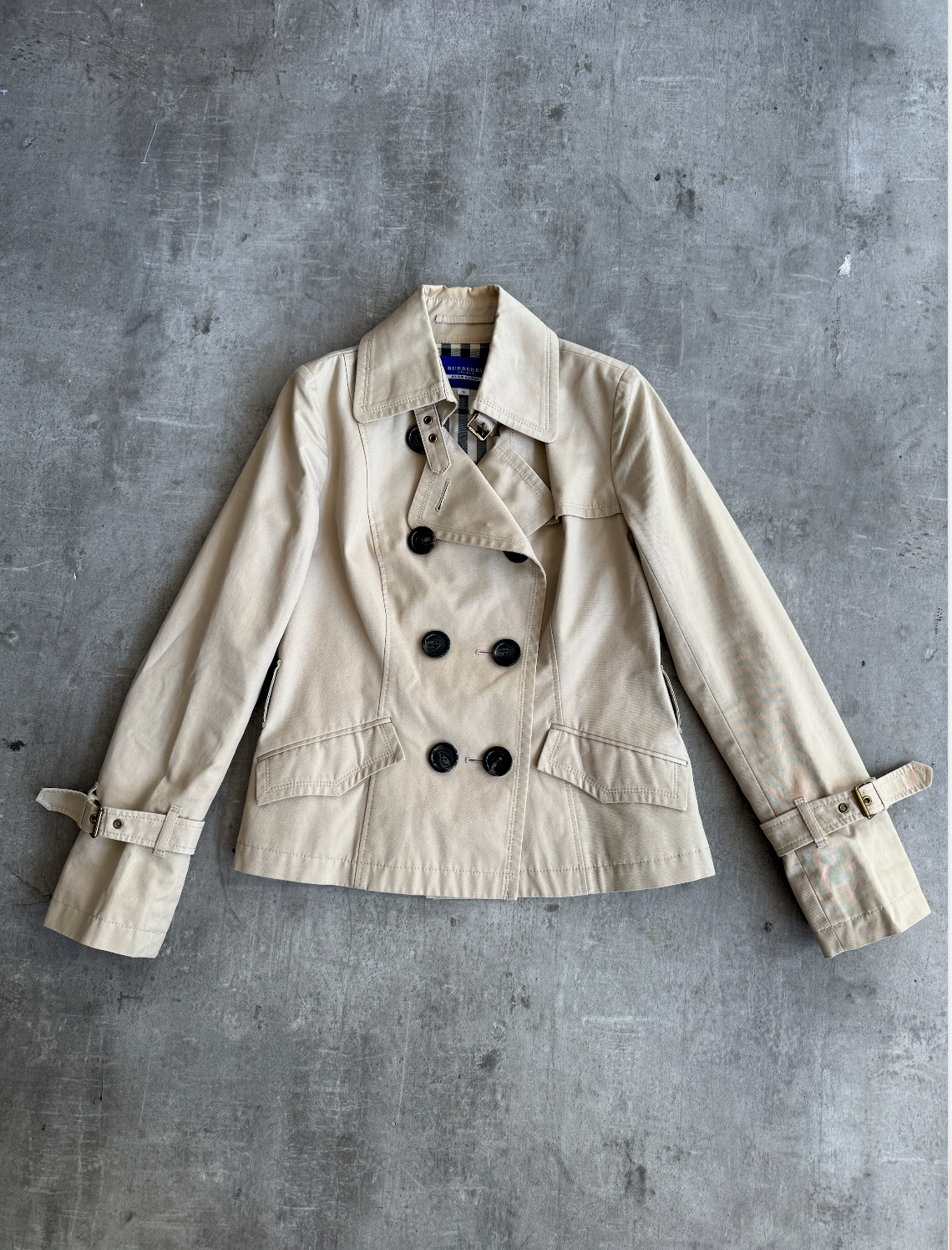 Burberry Beige Nova Lined Half Trenchcoat | Medium, Multicoloured