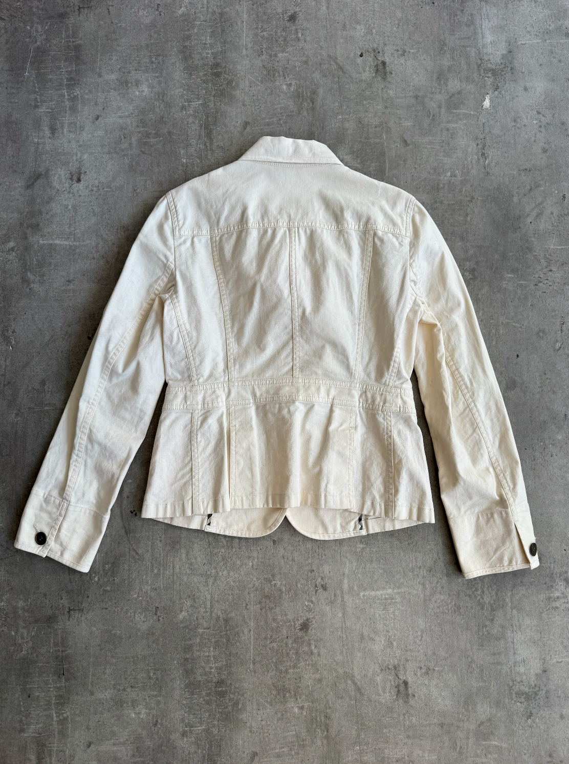Burberry Cream Nova Lined Hip Pocket Blouson | Small, Multicoloured