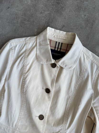 Burberry Cream Nova Lined Hip Pocket Blouson | Small, Multicoloured