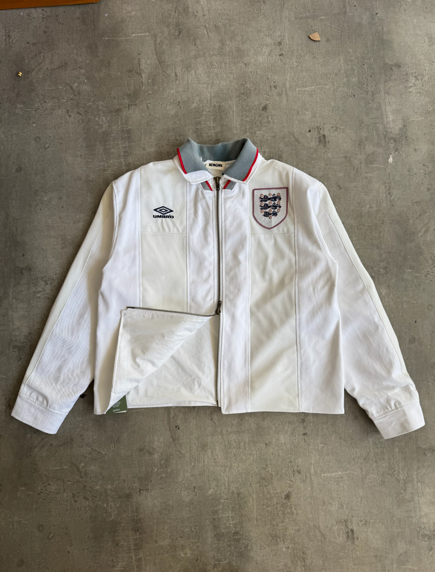 VT Rework: England x Umbro Panelled Crest Jacket | Large, Multicoloured