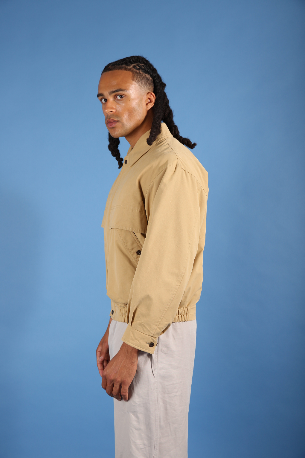 Burberry Cream Monogram Harrington Jacket | O/S, Cream