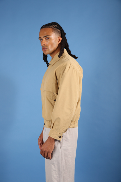Burberry Cream Monogram Harrington Jacket | O/S, Cream