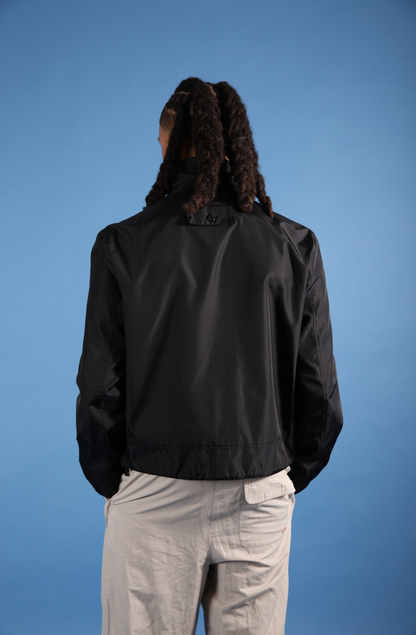 2020 Louis Vuitton by Virgil Abloh Boxy Nylon Utility Jacket (WW683) | O/S, Black