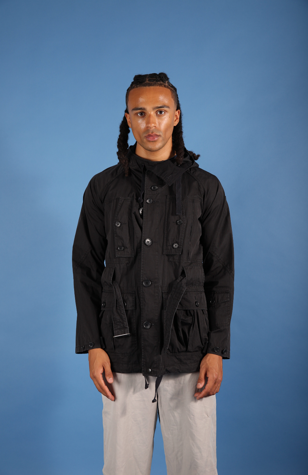 Engineered Garments Washed Belted Parka Jacket | O/S, Red