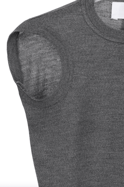 Margiela Gray flat-lay tank top - Known Source