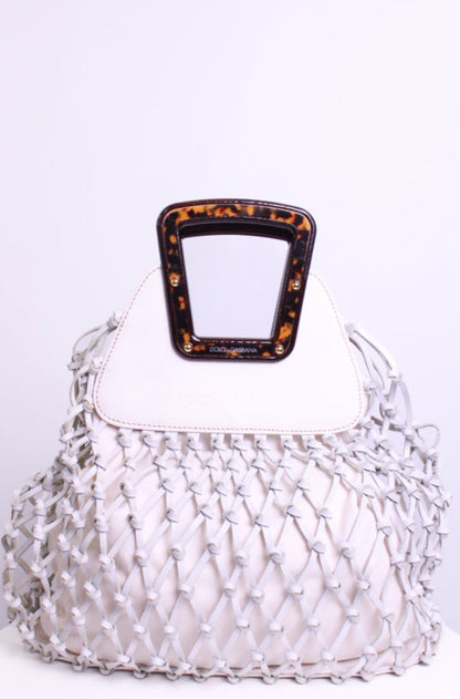 Dolce & Gabbana Mesh Top Handle Bag White | O/S, White