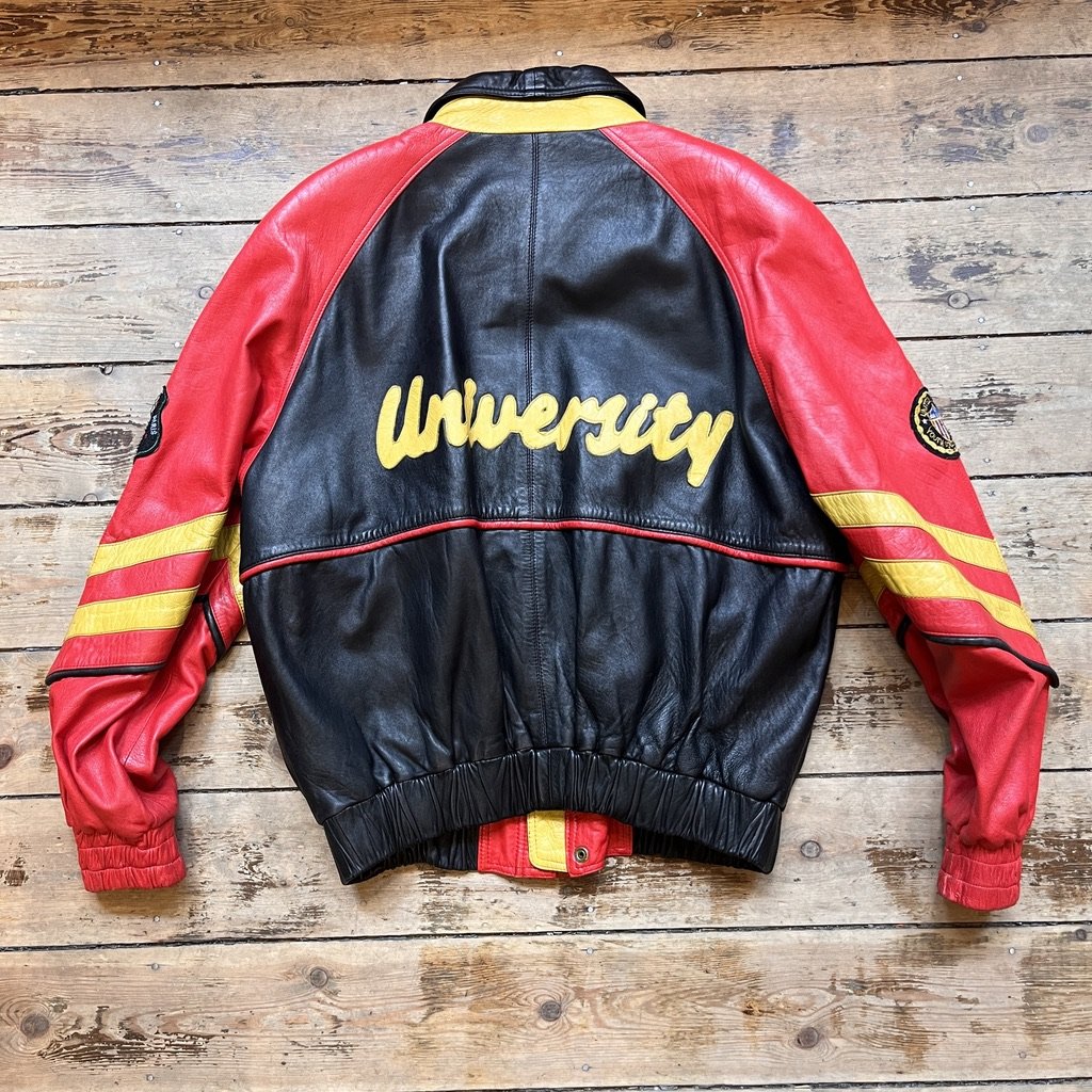 Pinky Brown USA Varsity Leather Jacket