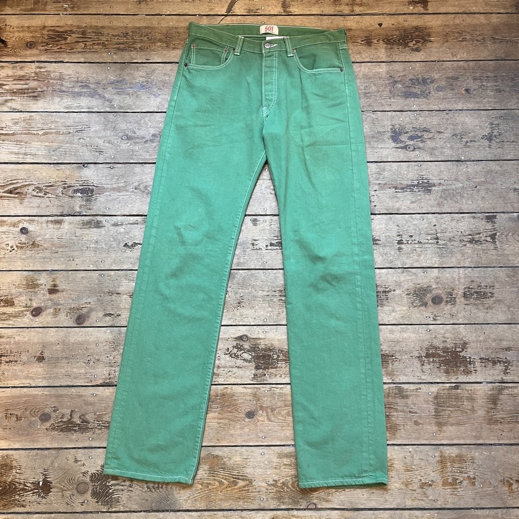 Levis 501 Green Jeans