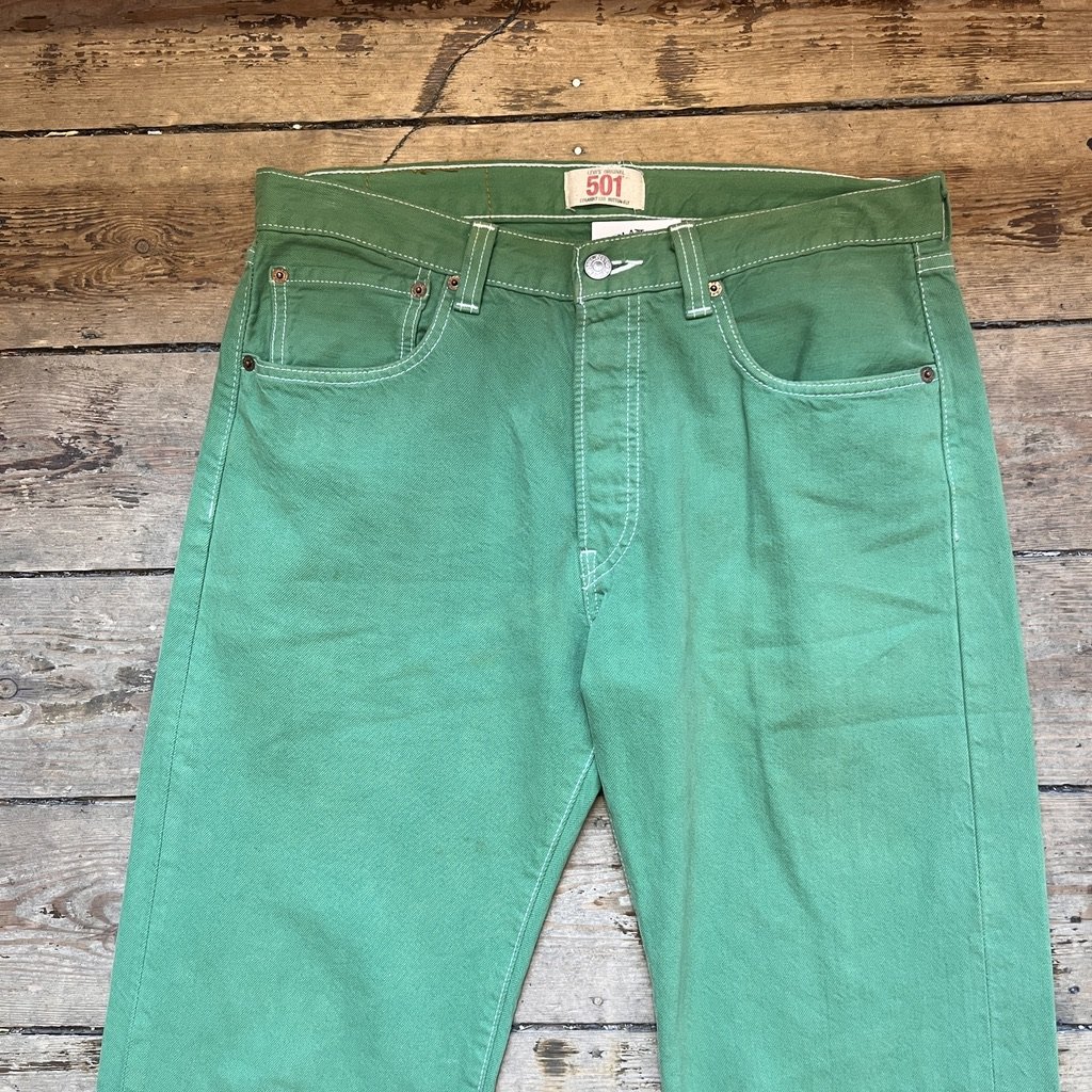 Levis 501 Green Jeans