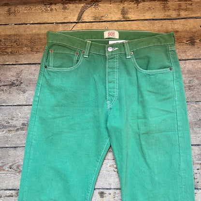 Levis 501 Green Jeans