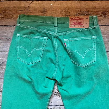 Levis 501 Green Jeans