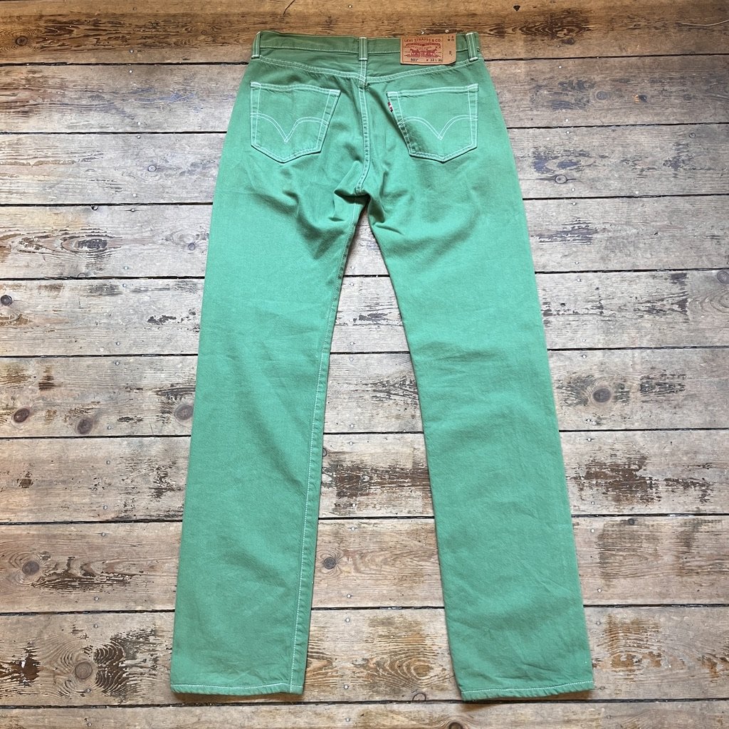 Levis 501 Green Jeans