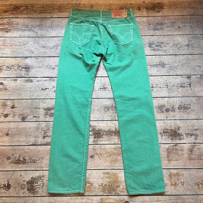 Levis 501 Green Jeans