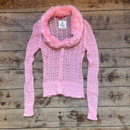 Pink Knit Cardigan