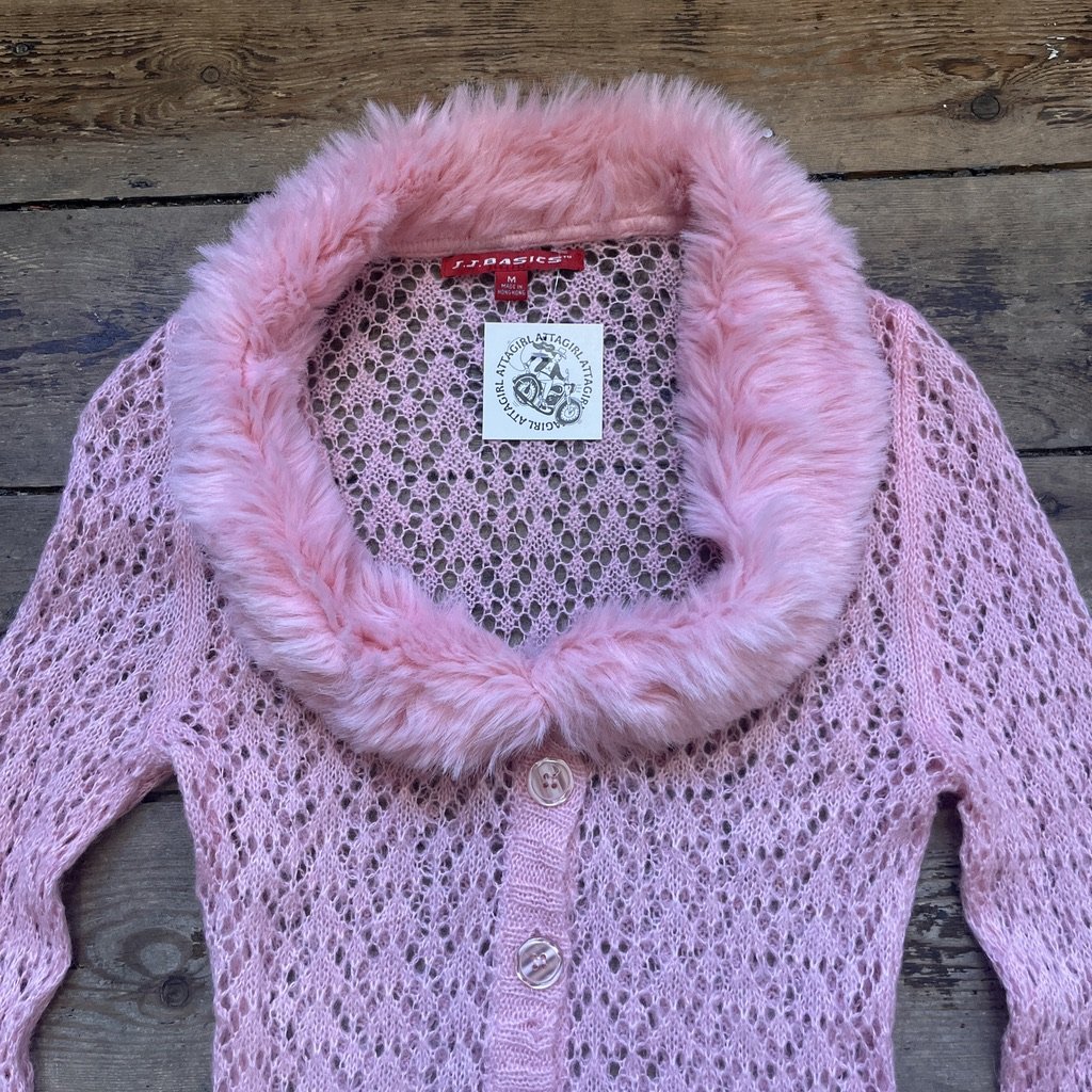 Pink Knit Cardigan