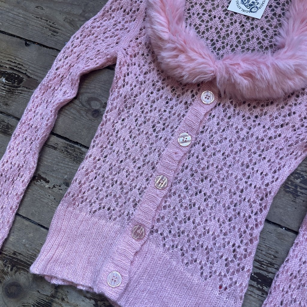 Pink Knit Cardigan